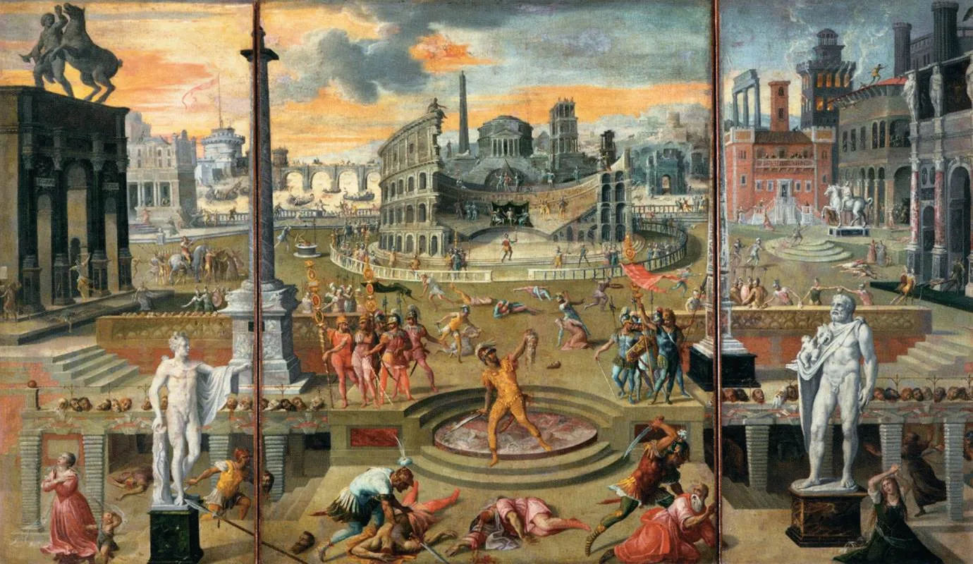 The Massacres of the Triumvirate (1566) by Antoine Caron