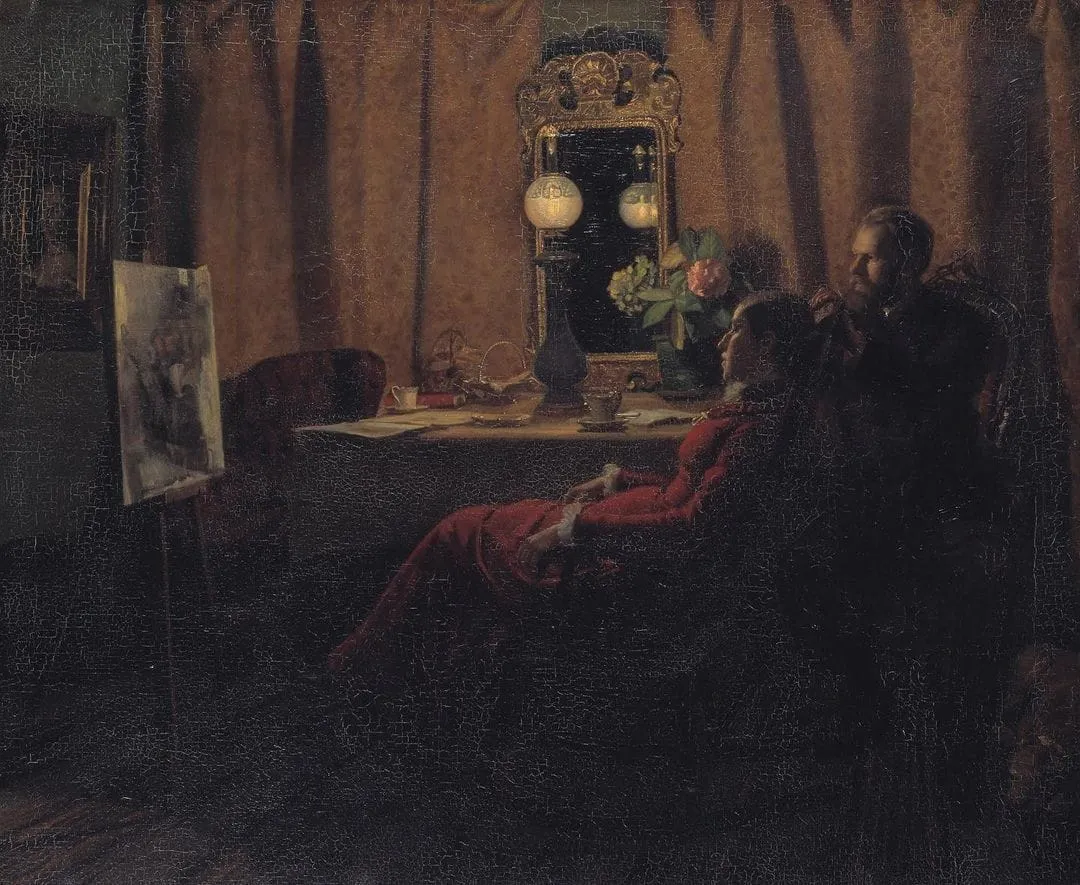 Appraising the Day's Work (1883) by Michael and Anna Ancher